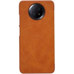 Nillkin Qin odinis dėklas, skirtas Xiaomi Redmi Note 9T 5G rudas