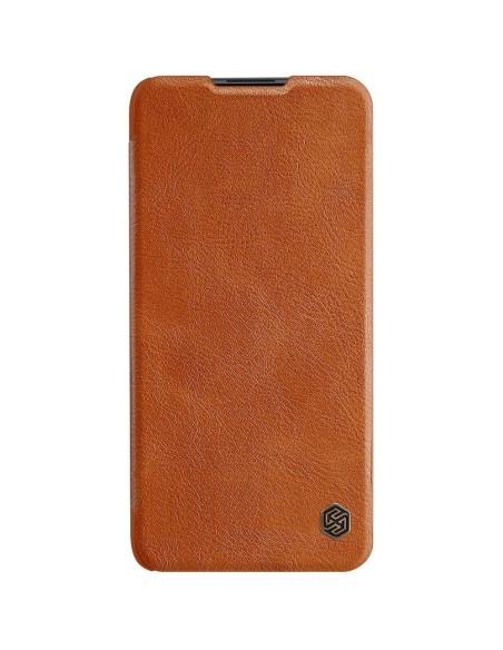 Nillkin Qin odinis dėklas, skirtas Xiaomi Redmi Note 9T 5G rudas