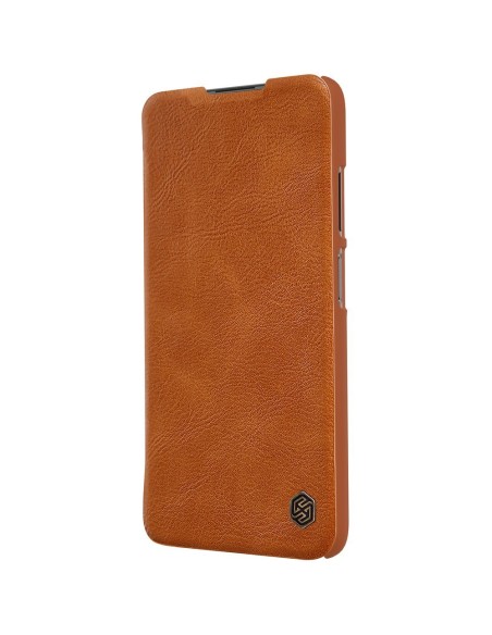 Nillkin Qin odinis dėklas, skirtas Xiaomi Redmi Note 9T 5G rudas