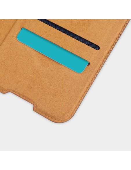 Nillkin Qin odinis dėklas, skirtas Xiaomi Redmi Note 9T 5G rudas