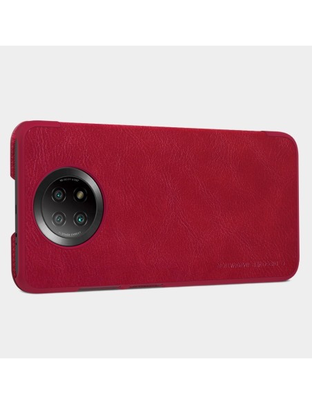 Nillkin Qin odinis dėklas, skirtas Xiaomi Redmi Note 9T 5G rudas