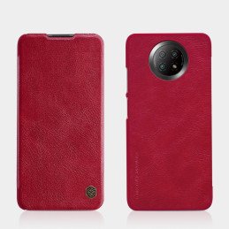 Nillkin Qin odinis dėklas, skirtas Xiaomi Redmi Note 9T 5G rudas