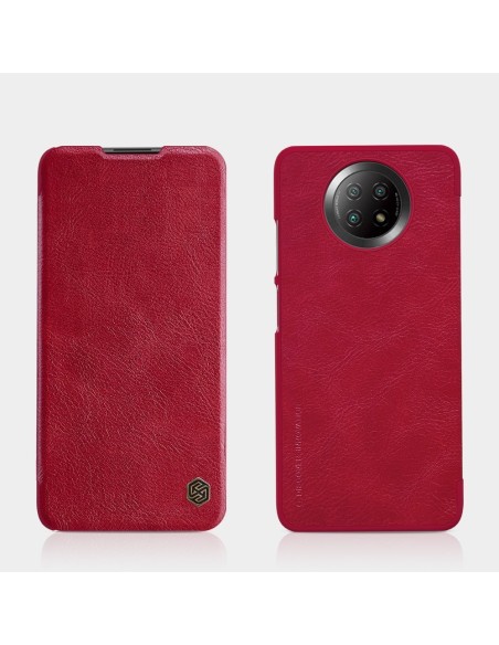 Nillkin Qin odinis dėklas, skirtas Xiaomi Redmi Note 9T 5G rudas