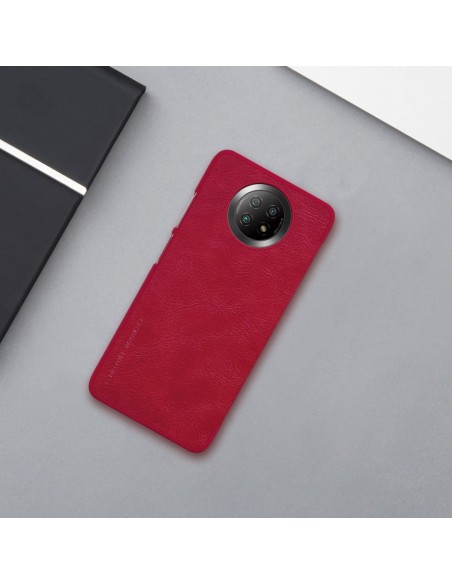 Nillkin Qin odinis dėklas, skirtas Xiaomi Redmi Note 9T 5G rudas
