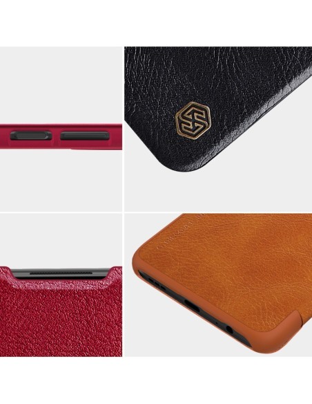 Nillkin Qin odinis dėklas, skirtas Xiaomi Redmi Note 9T 5G rudas