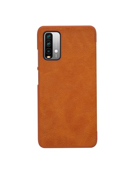 Nillkin Qin odinis dėklas Xiaomi Redmi 9T 4G - rudas Nillkin Qin odinis dėklas Xiaomi Redmi 9T 4G - rudas