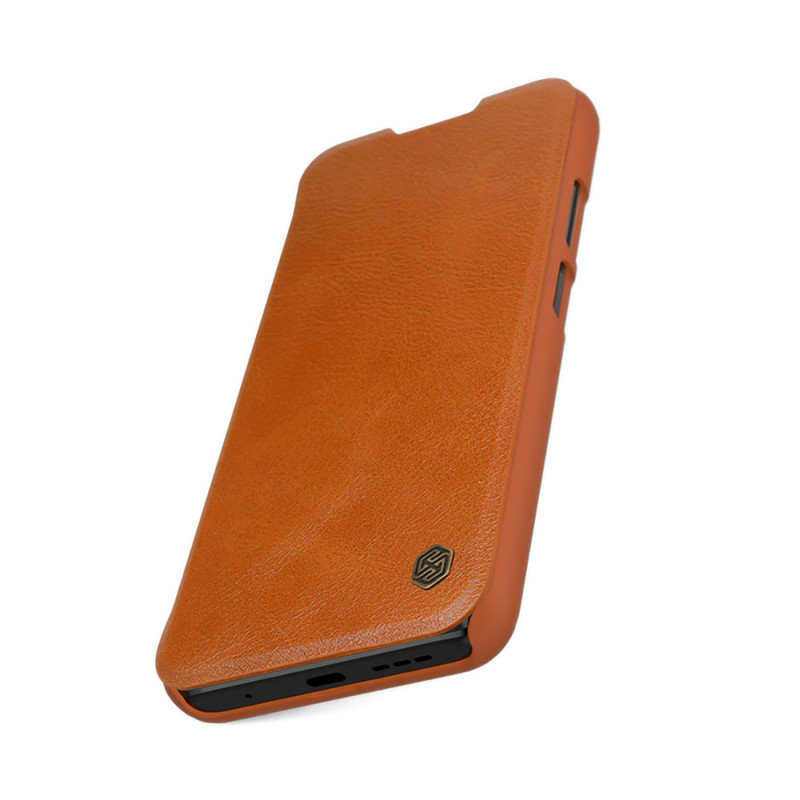 Nillkin Qin odinis dėklas Xiaomi Redmi 9T 4G - rudas