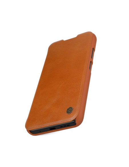 Nillkin Qin odinis dėklas Xiaomi Redmi 9T 4G - rudas Nillkin Qin odinis dėklas Xiaomi Redmi 9T 4G - rudas