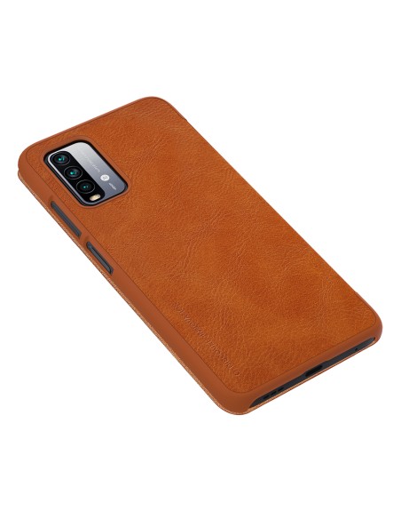 Nillkin Qin odinis dėklas Xiaomi Redmi 9T 4G - rudas Nillkin Qin odinis dėklas Xiaomi Redmi 9T 4G - rudas