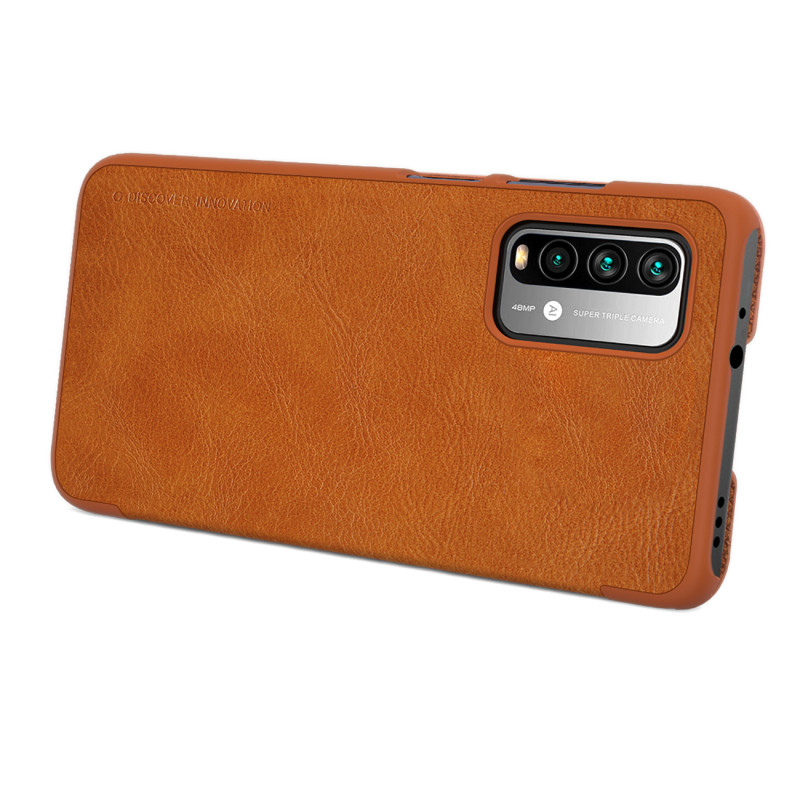 Nillkin Qin odinis dėklas Xiaomi Redmi 9T 4G - rudas