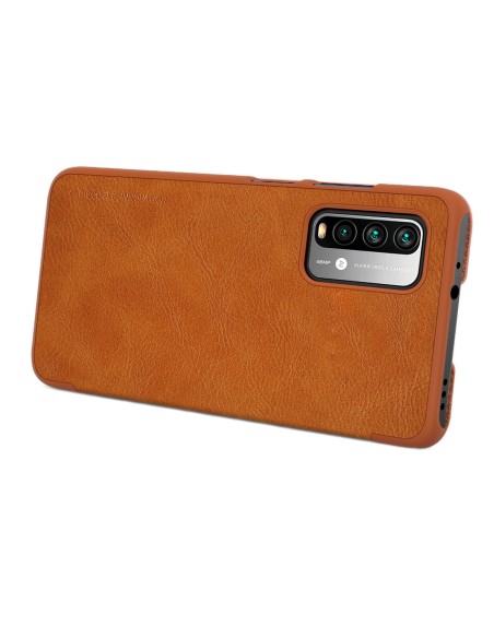 Nillkin Qin odinis dėklas Xiaomi Redmi 9T 4G - rudas Nillkin Qin odinis dėklas Xiaomi Redmi 9T 4G - rudas