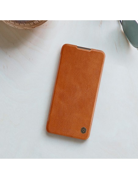 Nillkin Qin odinis dėklas Xiaomi Redmi 9T 4G - rudas Nillkin Qin odinis dėklas Xiaomi Redmi 9T 4G - rudas