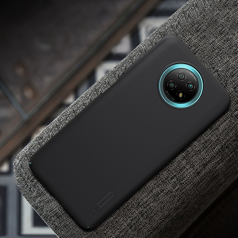 Nillkin Super Frosted Shield sustiprintas dėklo dangtelis skirtas Xiaomi Redmi Note 9T 5G juodas