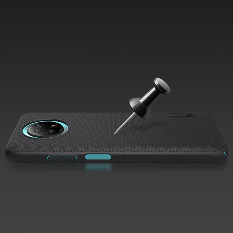 Nillkin Super Frosted Shield sustiprintas dėklo dangtelis skirtas Xiaomi Redmi Note 9T 5G juodas