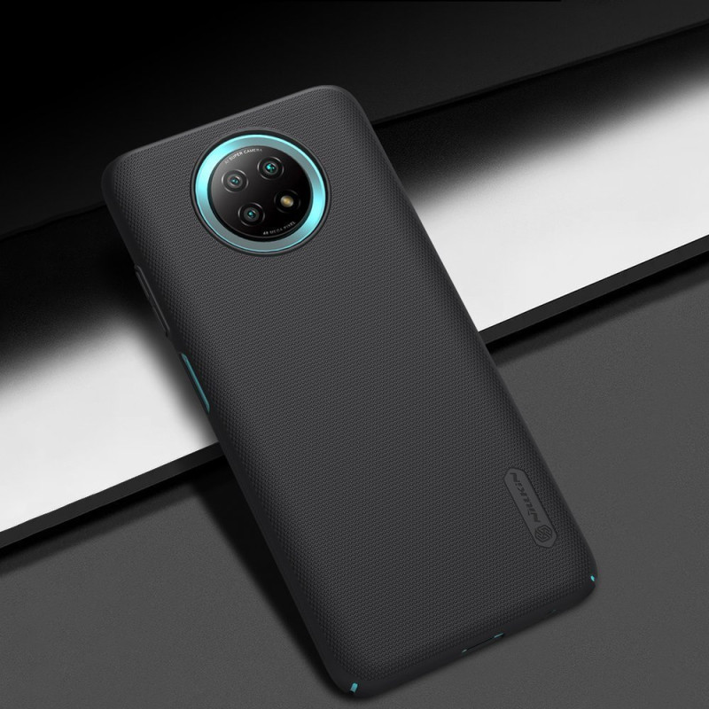 Nillkin Super Frosted Shield sustiprintas dėklo dangtelis skirtas Xiaomi Redmi Note 9T 5G juodas