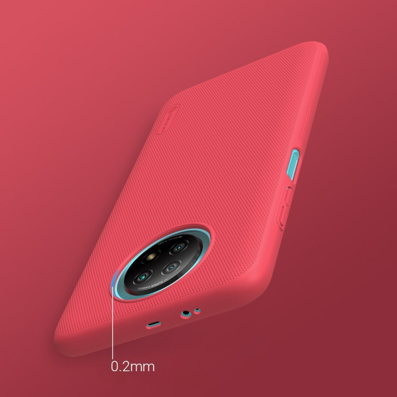 Nillkin Super Frosted Shield sustiprintas dėklo dangtelis skirtas Xiaomi Redmi Note 9T 5G juodas