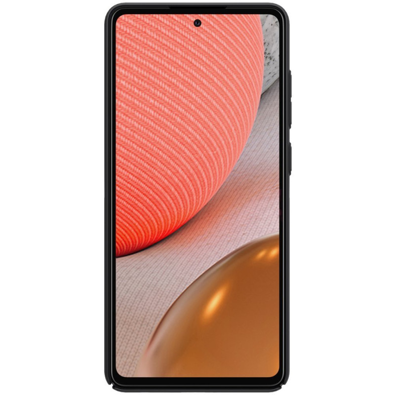 Nillkin Super Frosted Shield sustiprintas dėklo dangtelis, skirtas Samsung Galaxy A72 4G juodas