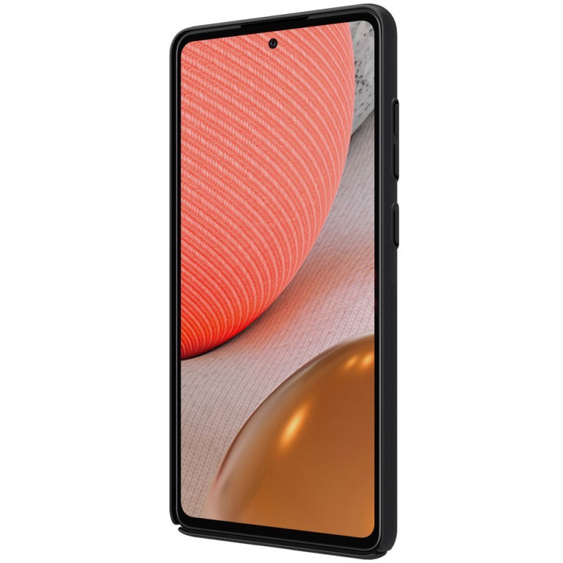 Nillkin Super Frosted Shield sustiprintas dėklo dangtelis, skirtas Samsung Galaxy A72 4G juodas