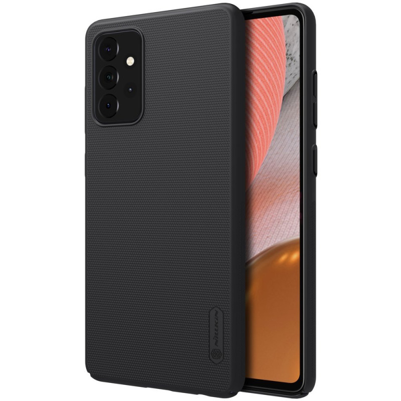 Nillkin Super Frosted Shield sustiprintas dėklo dangtelis, skirtas Samsung Galaxy A72 4G juodas