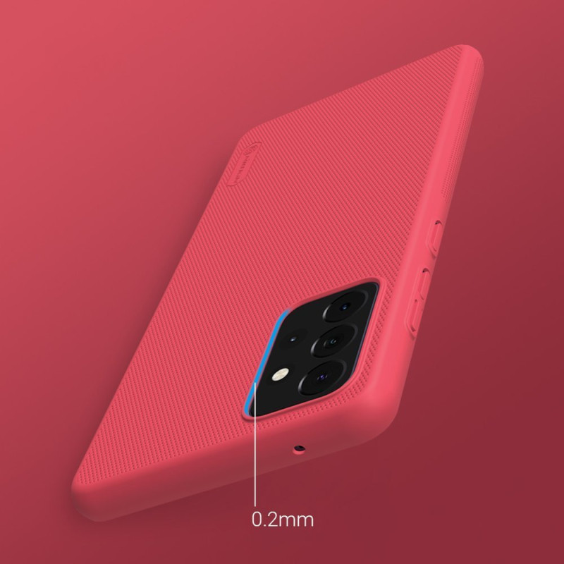 Nillkin Super Frosted Shield sustiprintas dėklo dangtelis, skirtas Samsung Galaxy A72 4G juodas
