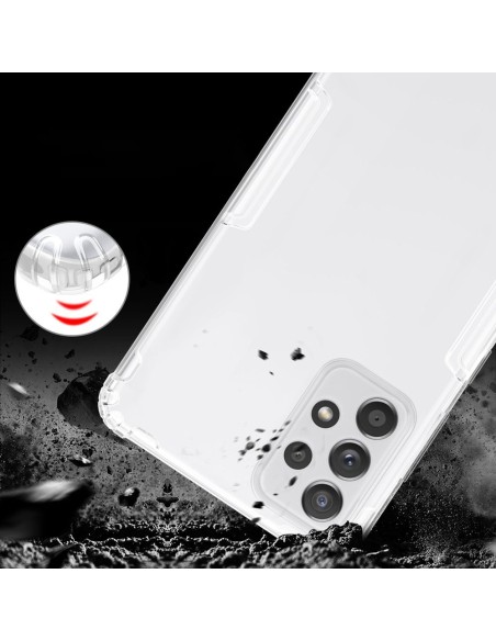 Nillkin Nature gelio dėklas itin plonas Samsung Galaxy A72 4G skaidrus dangtelis