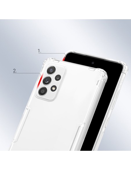 Nillkin Nature gelio dėklas itin plonas Samsung Galaxy A72 4G skaidrus dangtelis