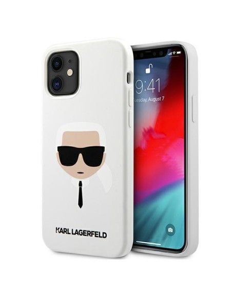 Karl Lagerfeld Silikoninis Karl& 39 s Head dėklas iPhone 12 mini - baltas Karl Lagerfeld Silikoninis Karl& 39 s Head dėklas iPhone 12 mini - baltas
