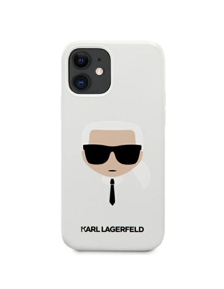Karl Lagerfeld Silikoninis Karl& 39 s Head dėklas iPhone 12 mini - baltas Karl Lagerfeld Silikoninis Karl& 39 s Head dėklas iPhone 12 mini - baltas