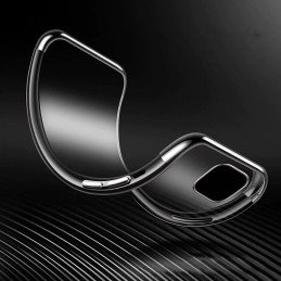 Skaidrus dėklo gelio dėklas su metaliniu rėmeliu, skirtas Samsung Galaxy A52s 5G / A52 5G / A52 4G juodas