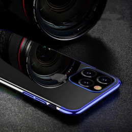 Clear Color dėklo gelio dėklas su metaliniu rėmeliu, skirtas Xiaomi Mi 11 black