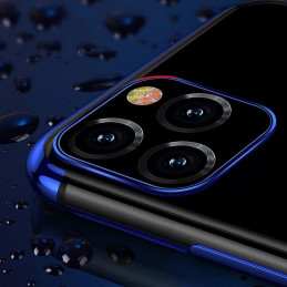 Clear Color dėklo gelio dėklas su metaliniu rėmeliu, skirtas Xiaomi Mi 11 black