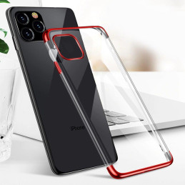 Clear Color dėklo gelio dėklas su metaliniu rėmeliu, skirtas Xiaomi Mi 11 black
