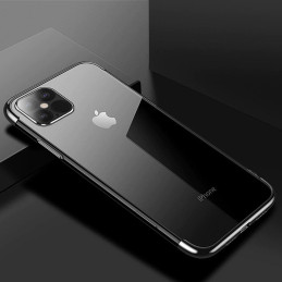 Clear Color dėklo gelio dėklas su metaliniu rėmeliu, skirtas Xiaomi Mi 11 black