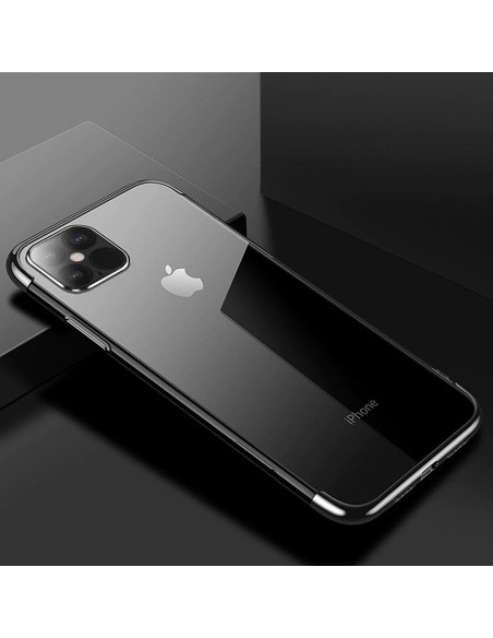 Clear Color dėklo gelio dėklas su metaliniu rėmeliu, skirtas Xiaomi Mi 11 black