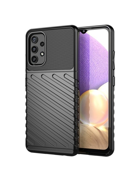 Thunder Case lankstus šarvuotas dėklas Samsung Galaxy A32 4G juodas Thunder Case lankstus šarvuotas dėklas Samsung Galaxy A32 4G juodas
