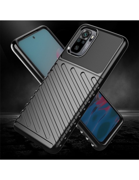 Thunder Case lankstus šarvuotas dėklo dangtelis skirtas Xiaomi Redmi Note 10 / Redmi Note 10S mėlynas