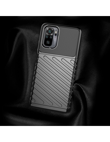 Thunder Case lankstus šarvuotas dėklo dangtelis skirtas Xiaomi Redmi Note 10 / Redmi Note 10S mėlynas