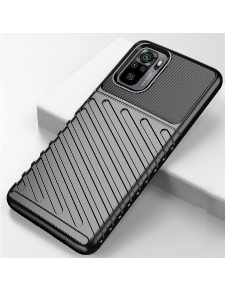 Thunder Case lankstus šarvuotas dėklo dangtelis skirtas Xiaomi Redmi Note 10 / Redmi Note 10S mėlynas