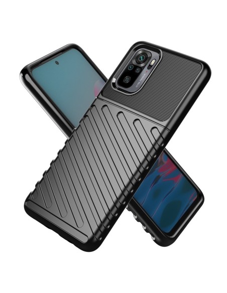 Thunder Case lankstus šarvuotas dėklo dangtelis skirtas Xiaomi Redmi Note 10 / Redmi Note 10S mėlynas