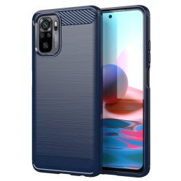 Carbon Case lankstus dangtelis, skirtas Xiaomi Redmi Note 10 / Redmi Note 10S mėlynas