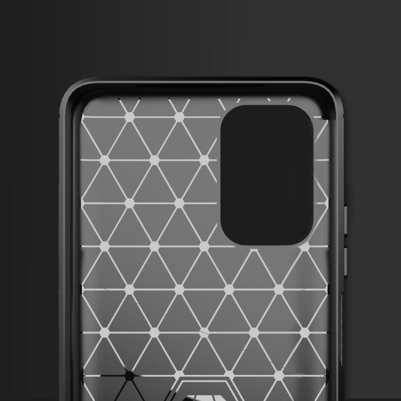 Carbon Case lankstus dangtelis, skirtas Xiaomi Redmi Note 10 / Redmi Note 10S mėlynas