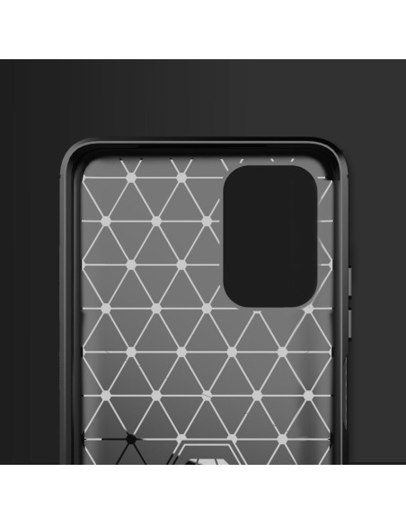 Carbon Case lankstus dangtelis, skirtas Xiaomi Redmi Note 10 / Redmi Note 10S mėlynas Carbon Case lankstus dangtelis, skirtas Xiaomi Redmi Note 10 / Redmi Note 10S mėlynas