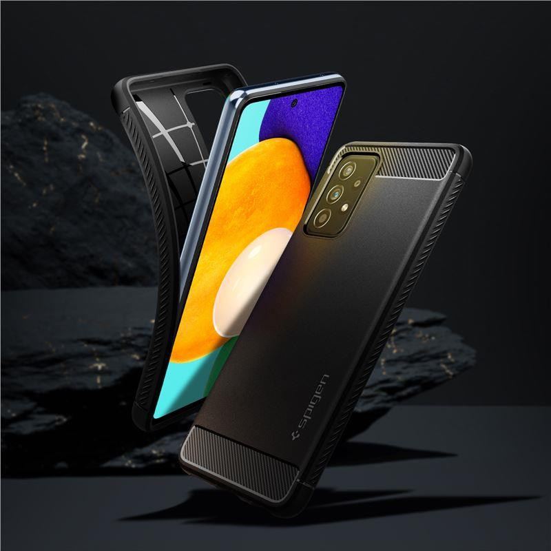 Spigen Rugged Armor dėklas, skirtas Samsung Galaxy A52 / A52S - matinė juoda