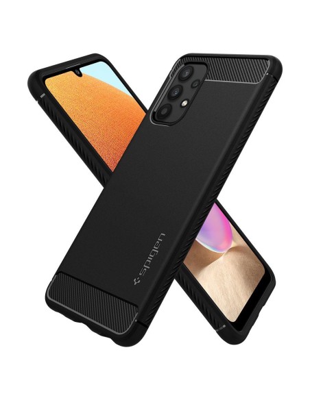 Spigen Rugged Armor dėklas, skirtas Samsung Galaxy A52 / A52S - matinė juoda Spigen Rugged Armor dėklas, skirtas Samsung Galaxy A52 / A52S - matinė juoda