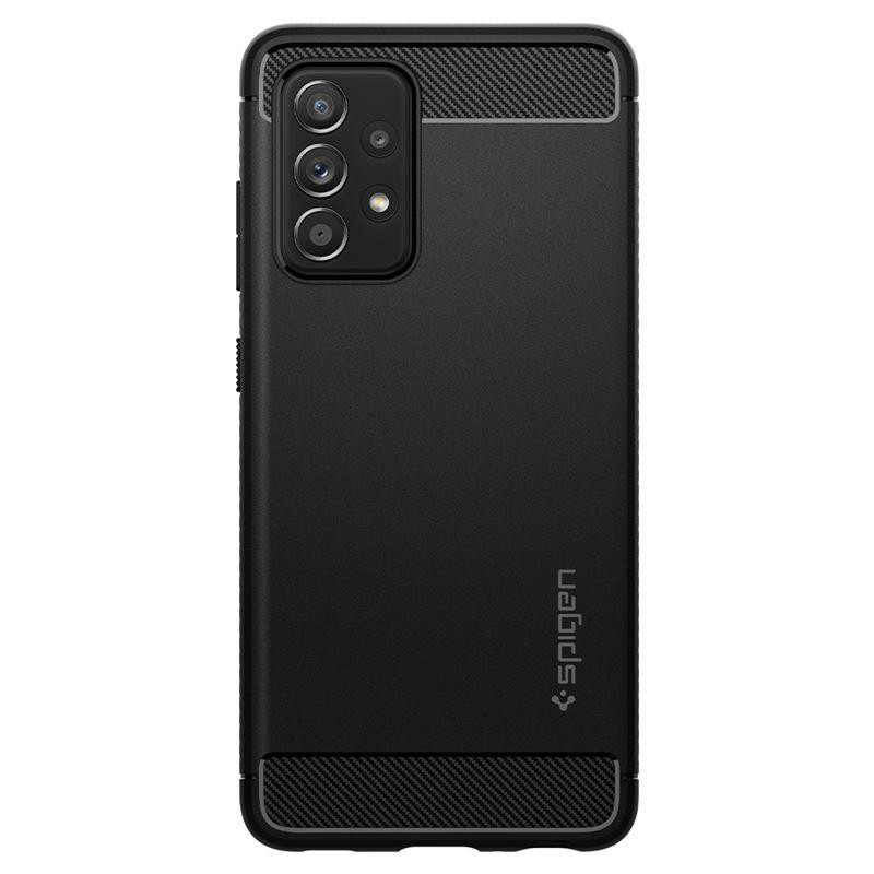 Spigen Rugged Armor dėklas, skirtas Samsung Galaxy A52 / A52S - matinė juoda