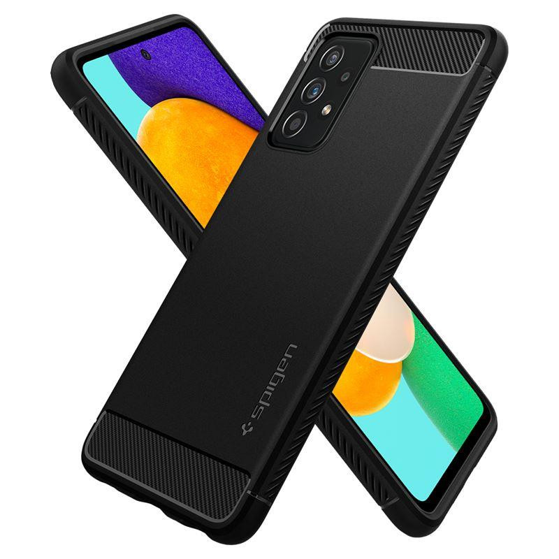 Spigen Rugged Armor dėklas, skirtas Samsung Galaxy A52 / A52S - matinė juoda