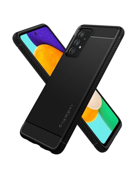 Spigen Rugged Armor dėklas, skirtas Samsung Galaxy A52 / A52S - matinė juoda Spigen Rugged Armor dėklas, skirtas Samsung Galaxy A52 / A52S - matinė juoda