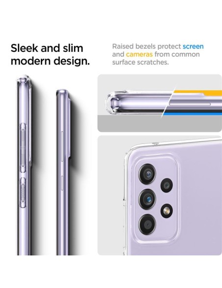 Spigen skystųjų kristalų dėklas Samsung Galaxy A52 / A52S - skaidrus Spigen skystųjų kristalų dėklas Samsung Galaxy A52 / A52S - skaidrus