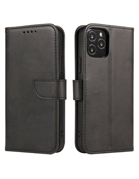 Magnet Case elegantiškas dėklo dangtelis su atvartu ir stovo funkcija, skirta Oppo Reno 4 Pro 5G juodai Magnet Case elegantiškas dėklo dangtelis su atvartu ir stovo funkcija, skirta Oppo Reno 4 Pro 5G juodai