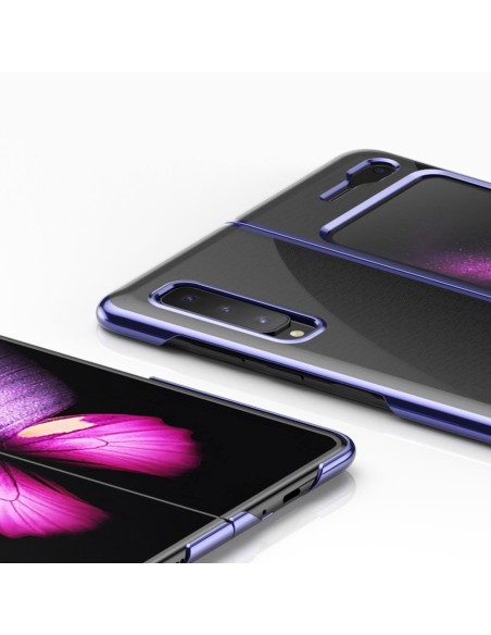 Plating Case kieto dėklo dangtelis su metaliniu rėmeliu, skirtas Samsung Galaxy Fold mėlynai Plating Case kieto dėklo dangtelis su metaliniu rėmeliu, skirtas Samsung Galaxy Fold mėlynai